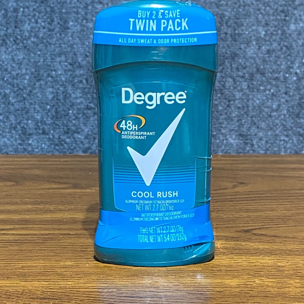 Degree Men Antiperspirant Deodorant Cool Rush 48H Twin Pack 2.7 oz 2 Count